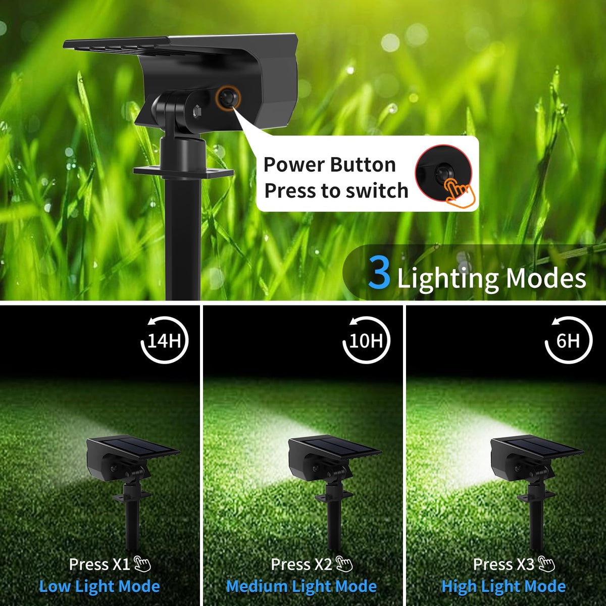 Tadyreal IP65 rating withstands rain and snow for lasting use.