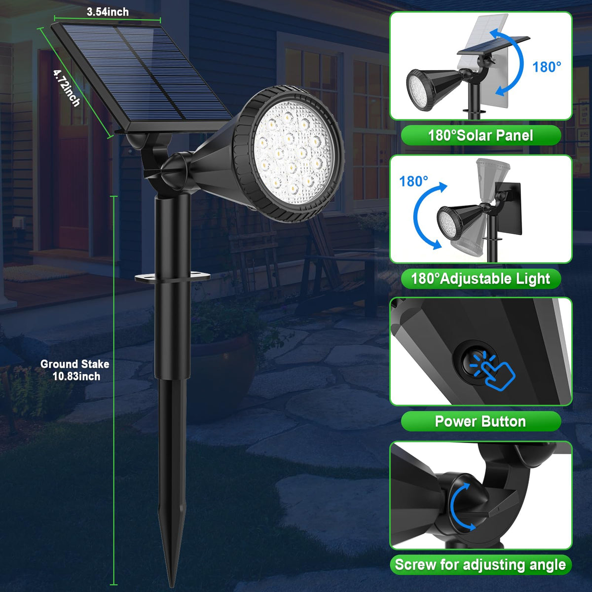 Tadyreal beam distance reaches 33 feet and coverage up to 215 sq ft.