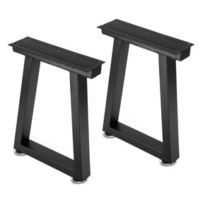 Taelakeni 16in metal bench legs side view showing sturdy build for heavy tables