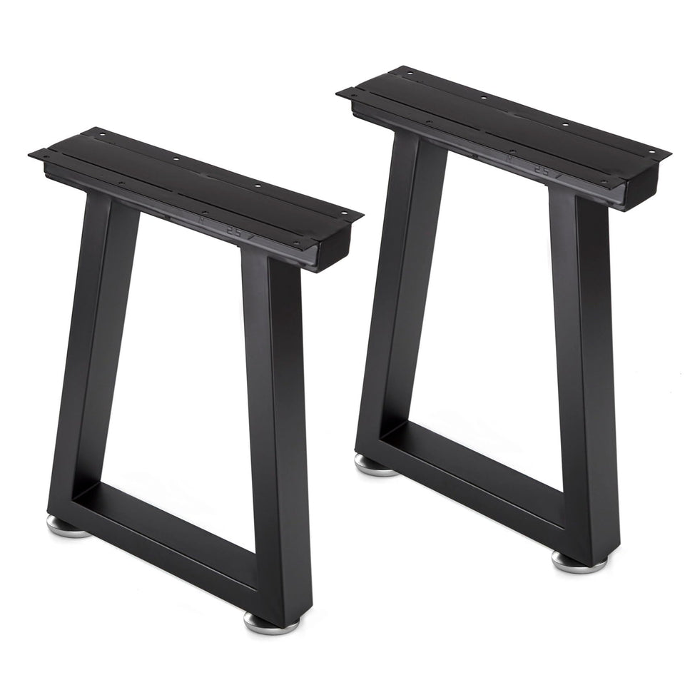 Taelakeni 16in metal bench legs side view showing sturdy build for heavy tables