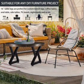 Taelakeni baking finish provides smooth, durable surface for furniture legs.