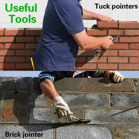 Tahikem brick jointer 11-1/2 inch for neat brick joints.