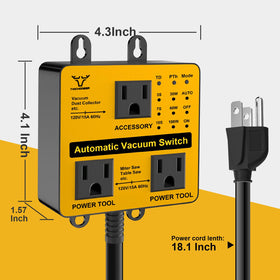 Customizable 3/7/10 second delay for thorough dust clearance after use