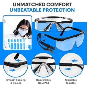 TAIGAOASIS built-in brow guard safety glasses for enhanced eye protection