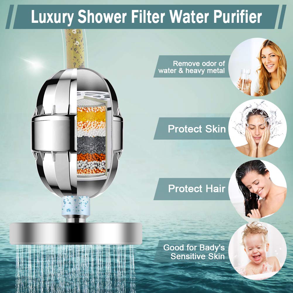 Taiker chrome-plated shower head close-up showing premium finish