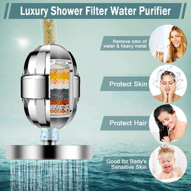 Taiker chrome-plated shower head close-up showing premium finish
