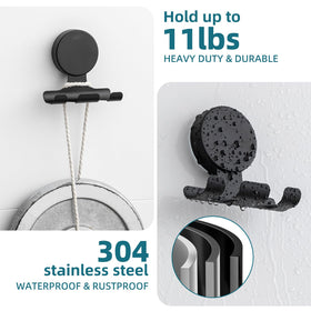 TAILI suction cup hooks install in seconds on smooth surfaces like tile.