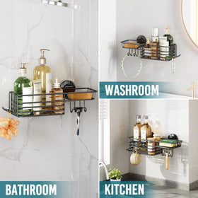 Taili large-capacity shelf fits shampoos, soaps, and gels