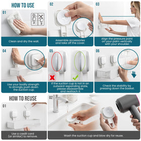 TAILI removable suction cups enabling quick repositioning without residue