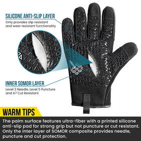 TAILI work gloves shown in action on a job site for versatile protection.