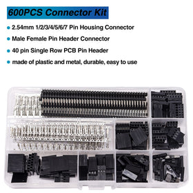 Taiss Dupont header collection with multiple pin options for versatile electronics builds.