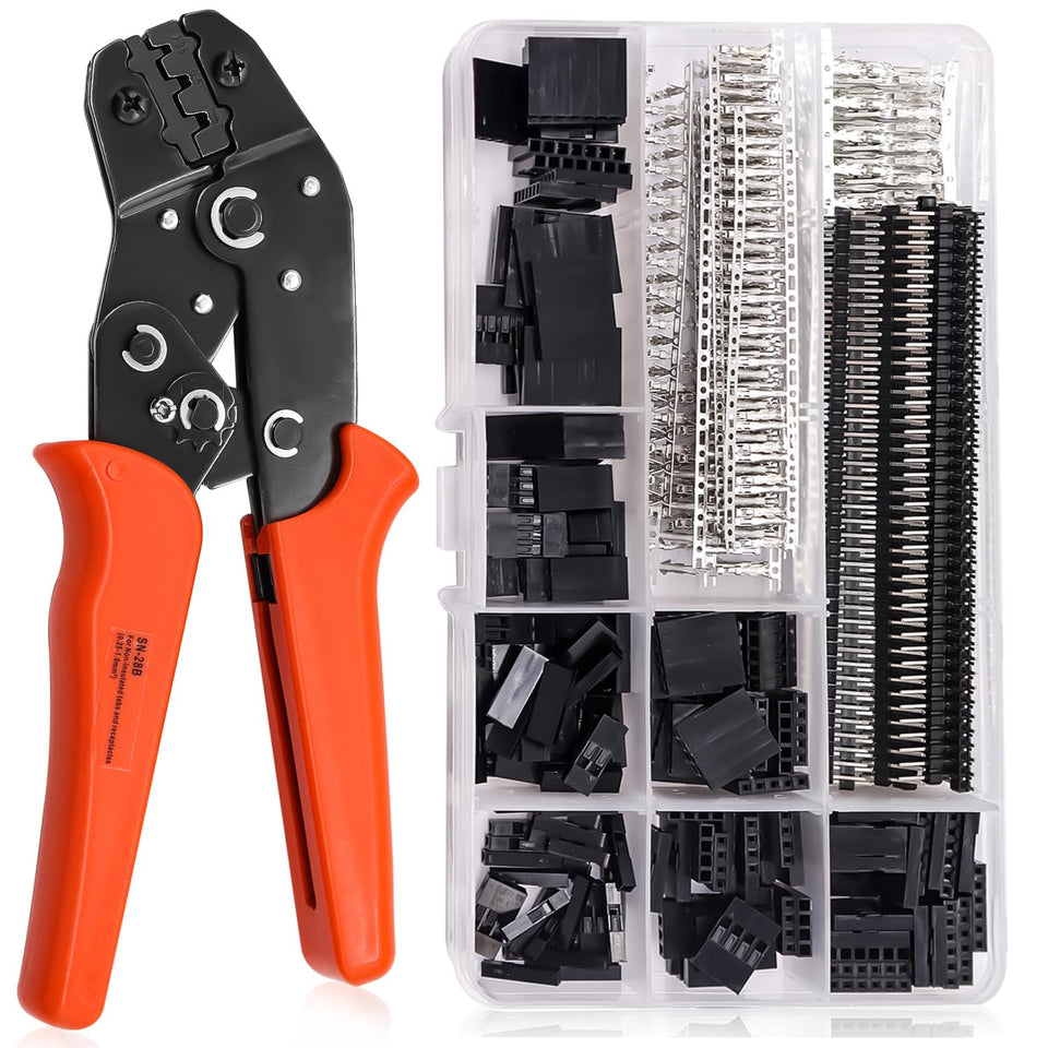 Taiss Dupont crimping tool kit ratchet pliers for precise, durable crimps.