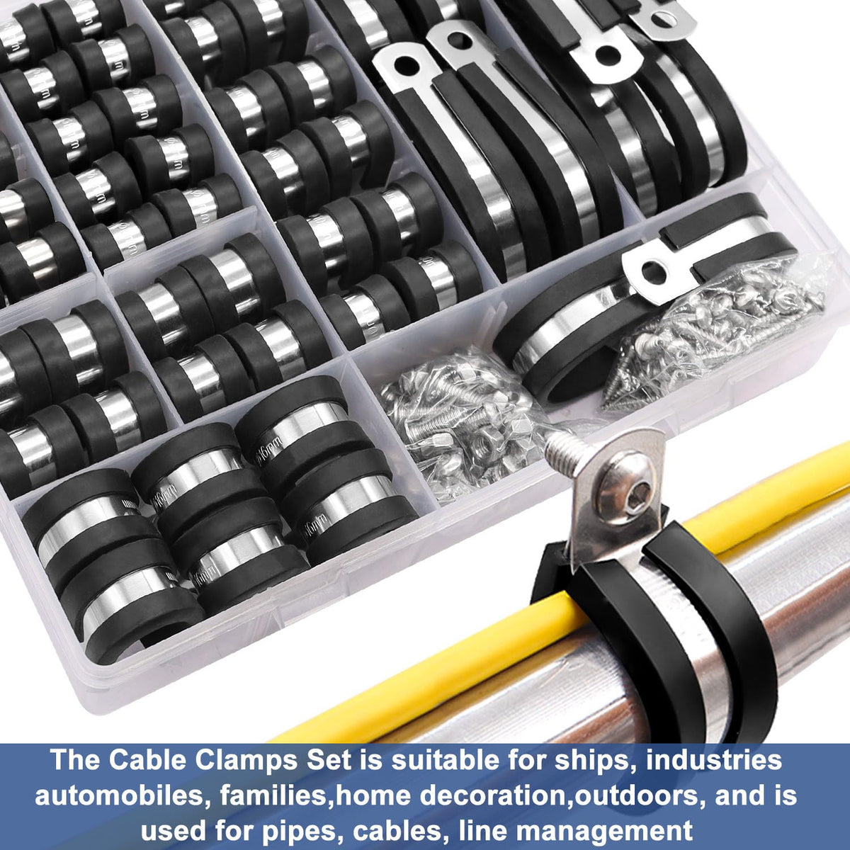 Taiss screws and nuts set shows ready-to-use fasteners for quick clamp mounting.