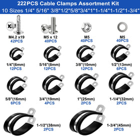 Taiss stainless steel cable clamps highlight rust-proof construction for durable mounting.