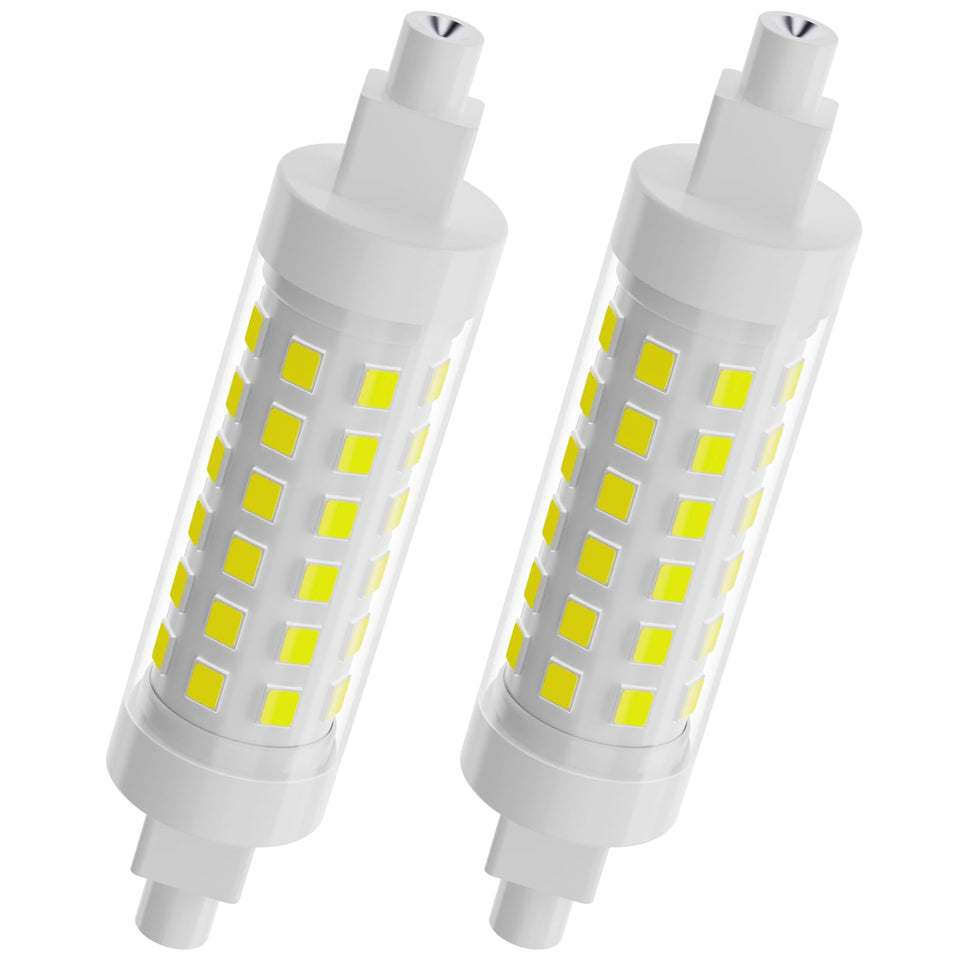 TAIYALOO R7S 78mm LED bulb, front view, energy-saving halogen replacement.