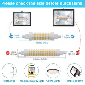 TAIYALOO R7S dimmable LED with smooth brightness control.