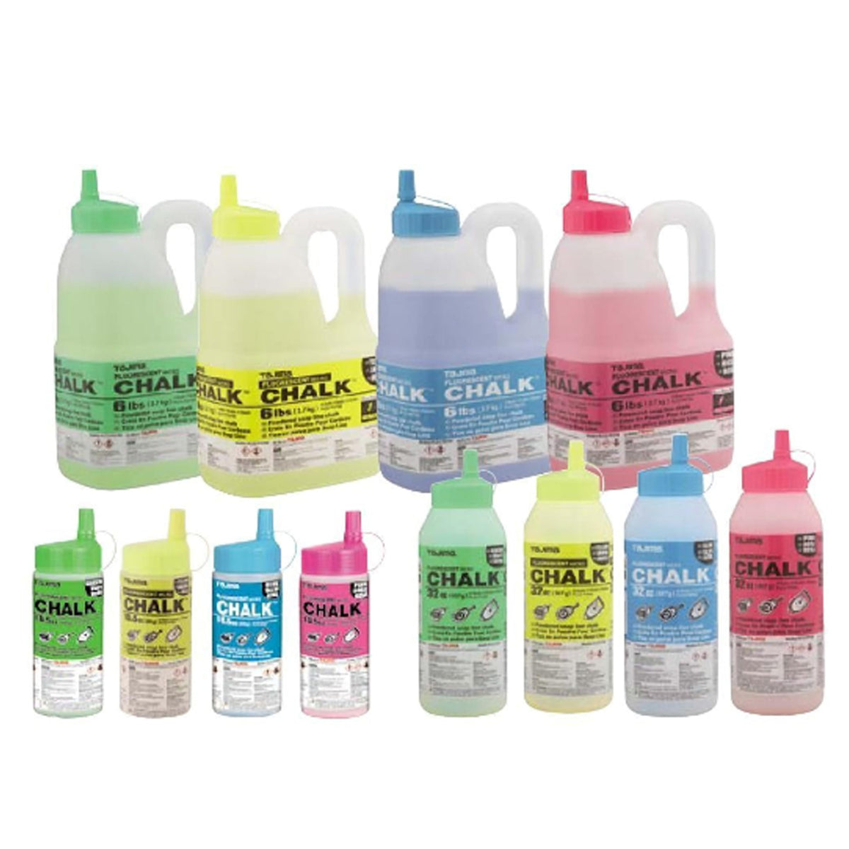 TAJIMA Micro Chalk fluorescent green boosts visibility in low light conditions.