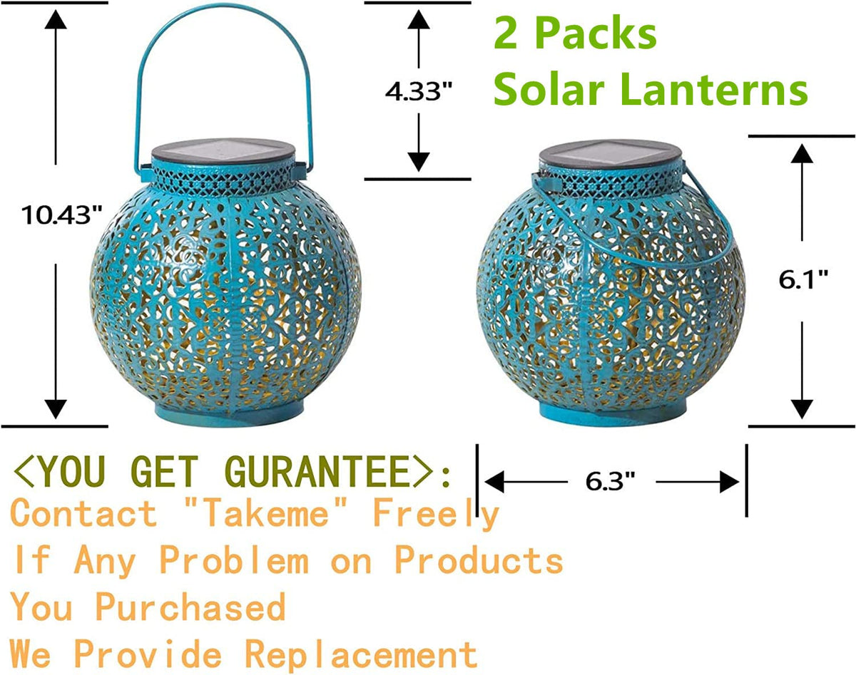 Take Me lantern on balcony provides ambient outdoor glow.