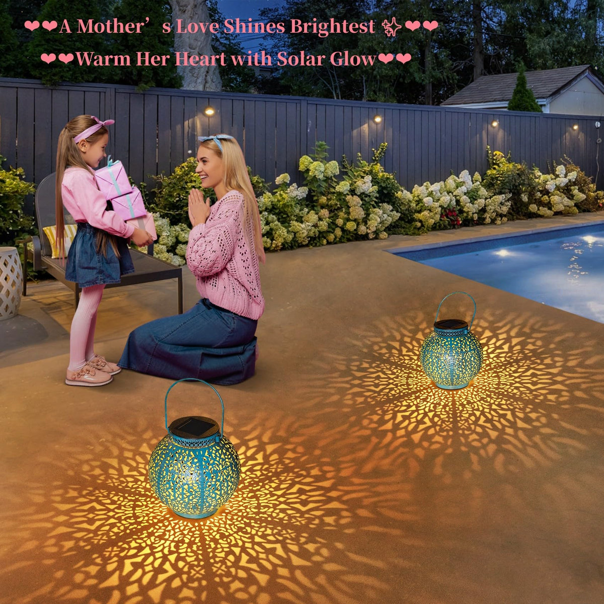 Take Me lanterns glow in garden, waterproof setup for all weather.