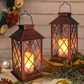 Take Me two-pack lanterns provide versatile backyard lighting options