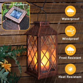 Take Me warm white LED flicker lantern for cozy evenings outdoors