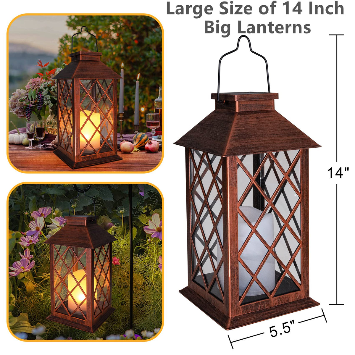 Take Me warm-white-led flicker lantern creates cozy ambiance for gatherings.
