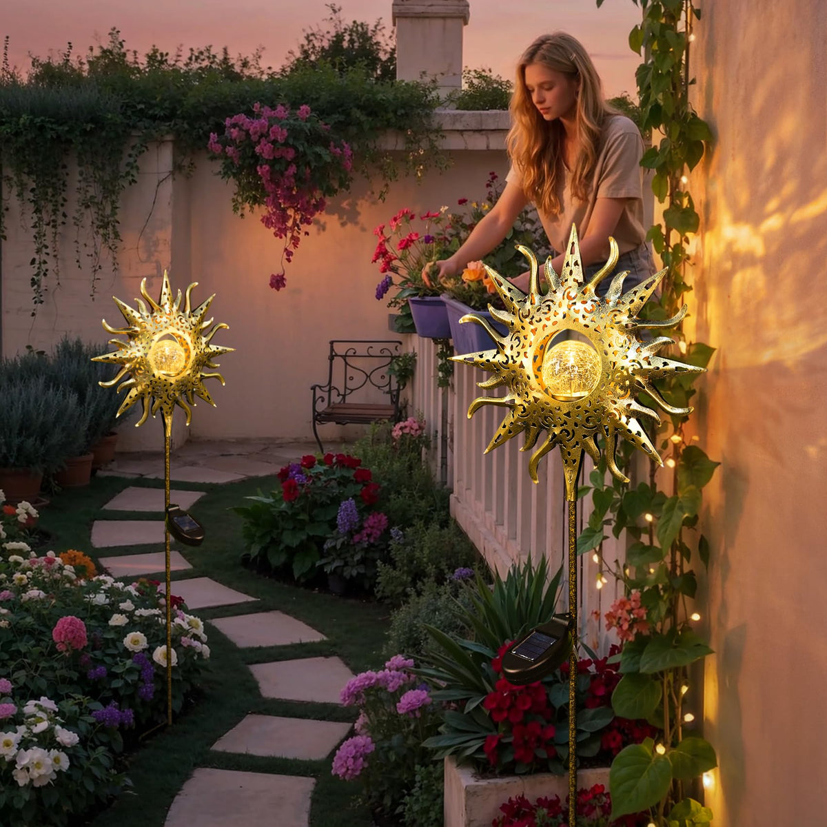 TAKE ME garden gift solar lights great for Mother's Day or housewarming
