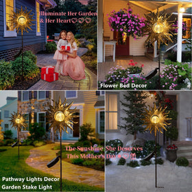 TAKE ME solar light stake for patio walkways creates inviting nighttime ambiance