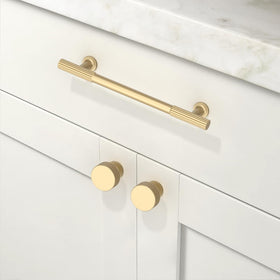 Talentedeco brushed gold drawer pull pack displayed for furniture upgrade and cohesive look.