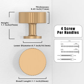 Talentedeco dresser drawer knob with modern champagne bronze design for upgrades