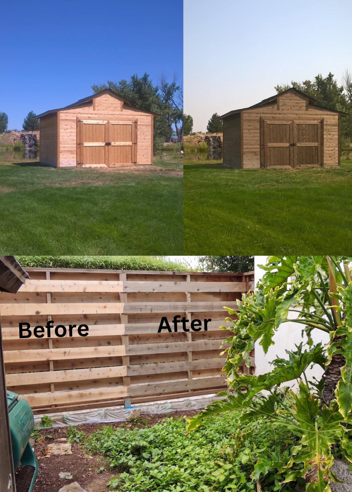 Cedar roof displaying weathered silver finish from Tall Earth