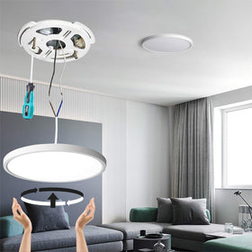 Edge-lit design of TALOYA flush mount lights adds modern aesthetics with a slim ceiling profile.