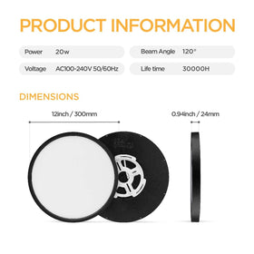 TALOYA dust-proof plastic shell keeps the fixture looking new.