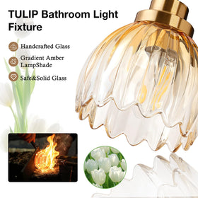 Taloya vanity light designed for easy installation and safe sockets.