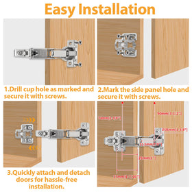 TamBee adjustable hinges simplify installation and precise door alignment