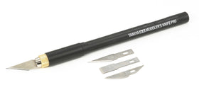 Tamiya Modeler's Knife Pro with straight blades enables precise plastic modeling cuts.