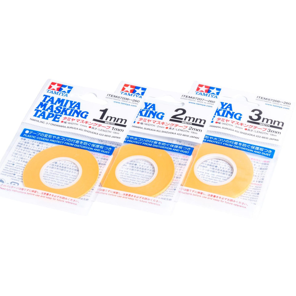 Tamiya Someie masking tape 1mm width ideal for precise edge masking on models