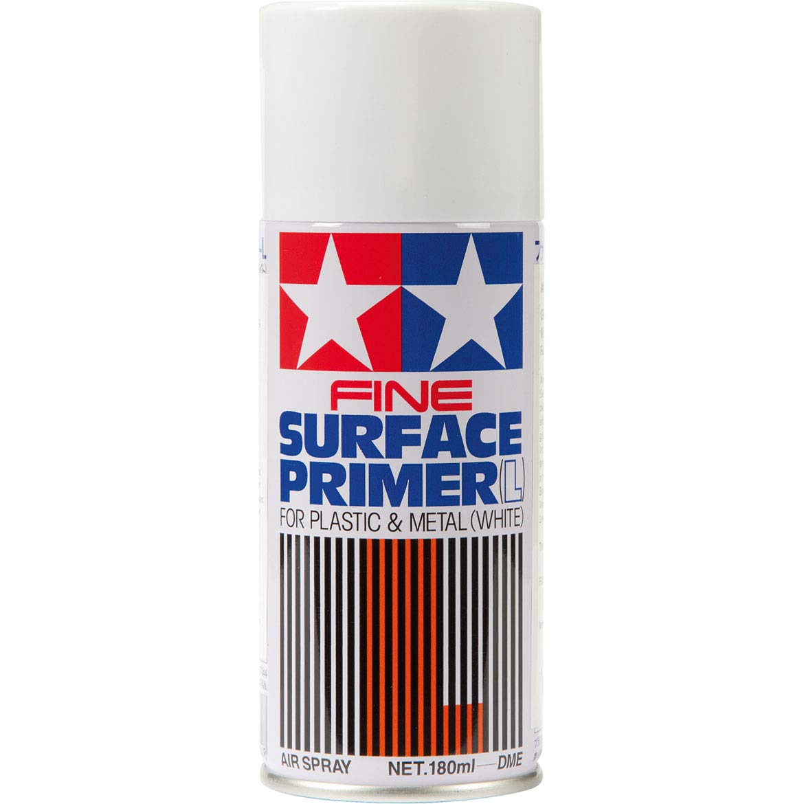 Tamiya White Fine Surface Primer 180ml can for a smooth base on metal and plastic