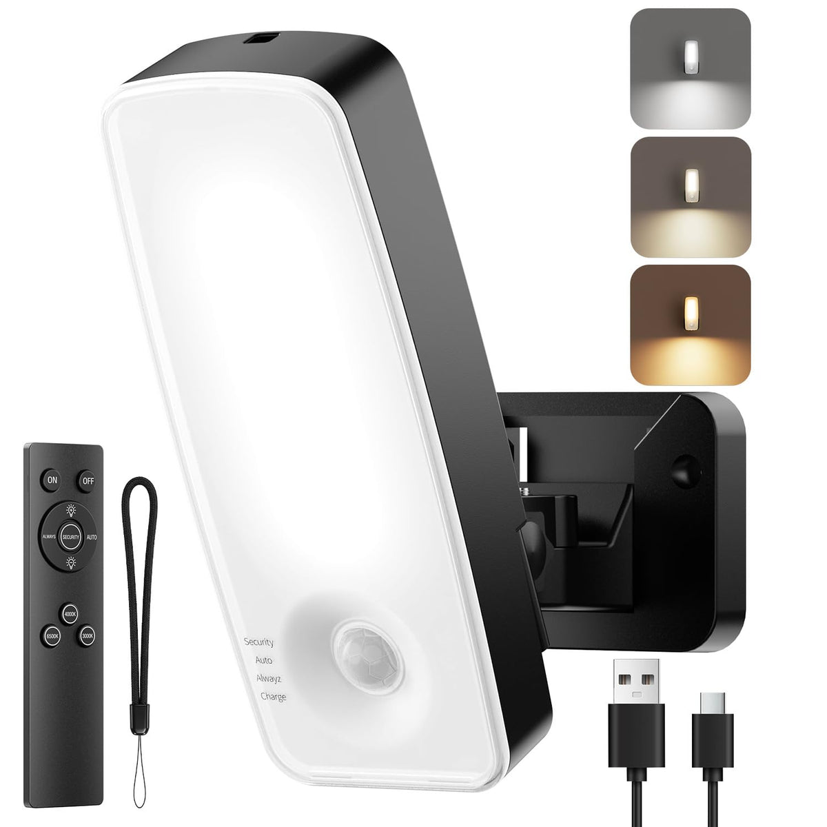 TANBABY 12000mAh outdoor light battery powers long-lasting brightness.