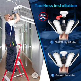 TANBABY E26/E27 screw-in install enables quick upgrades without tools.