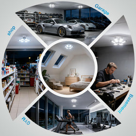 Tanbaby high-lumen, energy-efficient design supports long-lasting shop lighting.