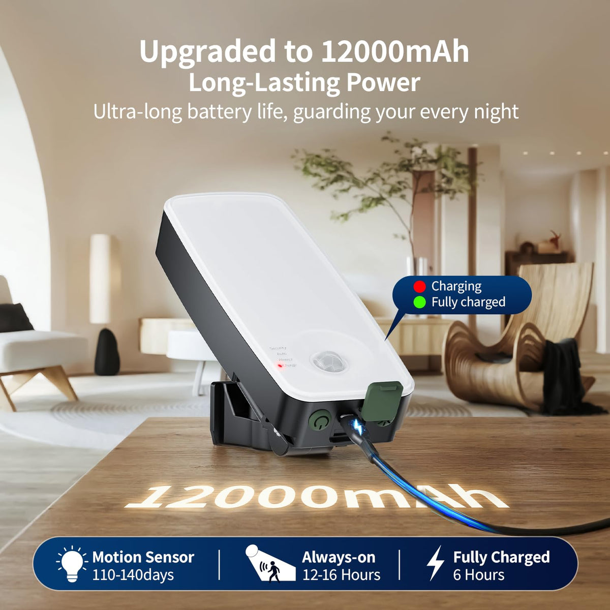 TANBABY outdoor motion-sensor lights with remote for easy security.