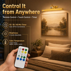 TANBABY dimmable brightness levels for different rooms and moods.
