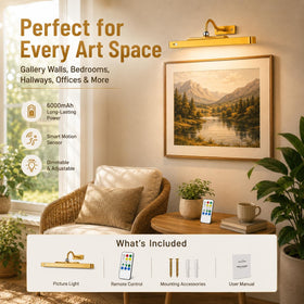 TANBABY two pack gallery lighting suited for walls and corridors.