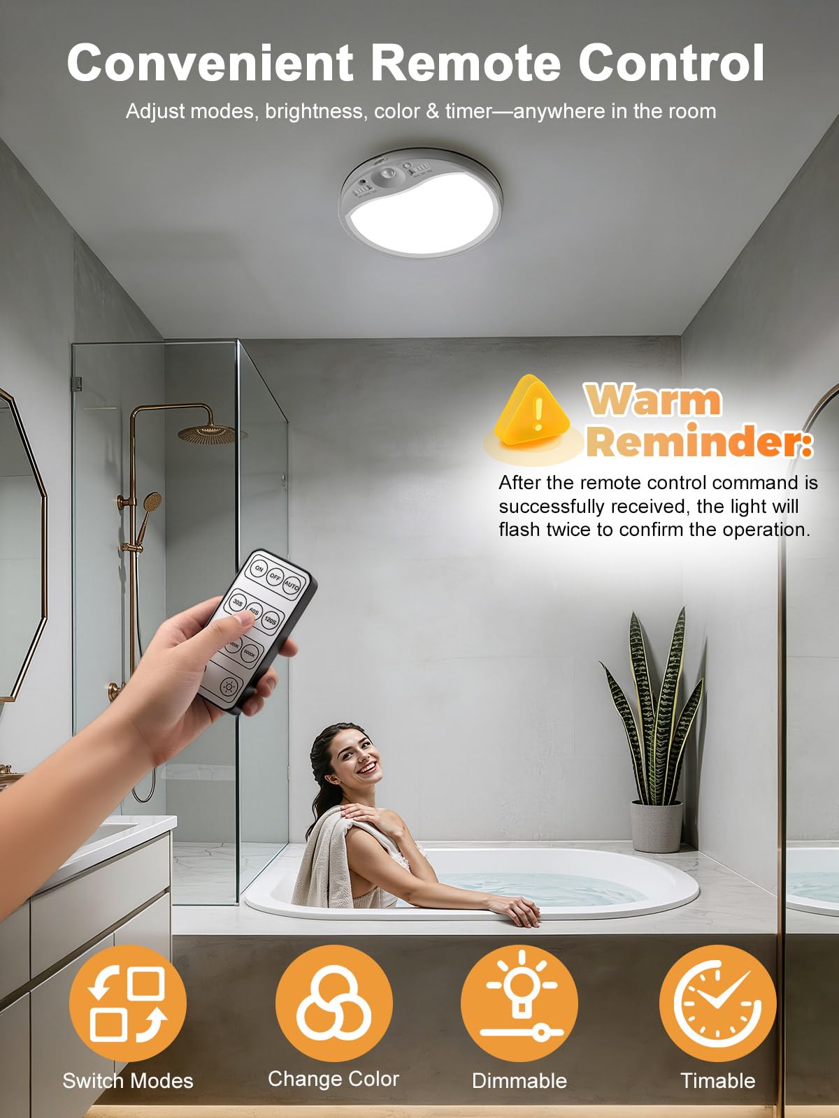 TANBABY ultra-thin 0.87-inch design fits low ceilings without bulk.