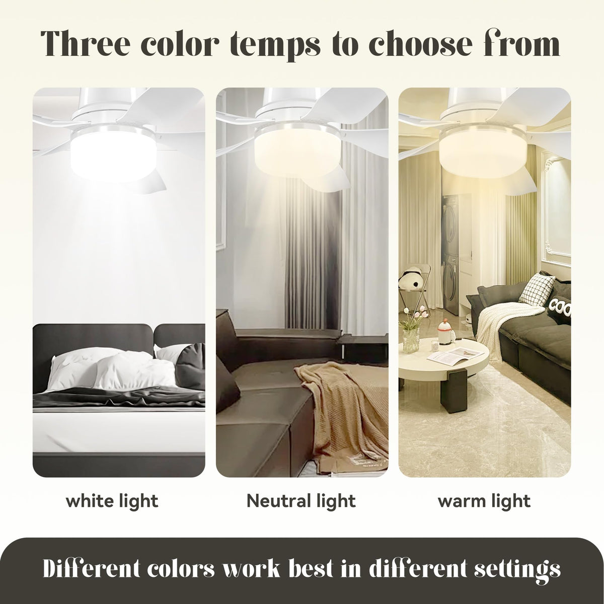 Tandanic LED dimmable 3000K-6500K delivers adjustable ambient lighting for tasks and relaxation