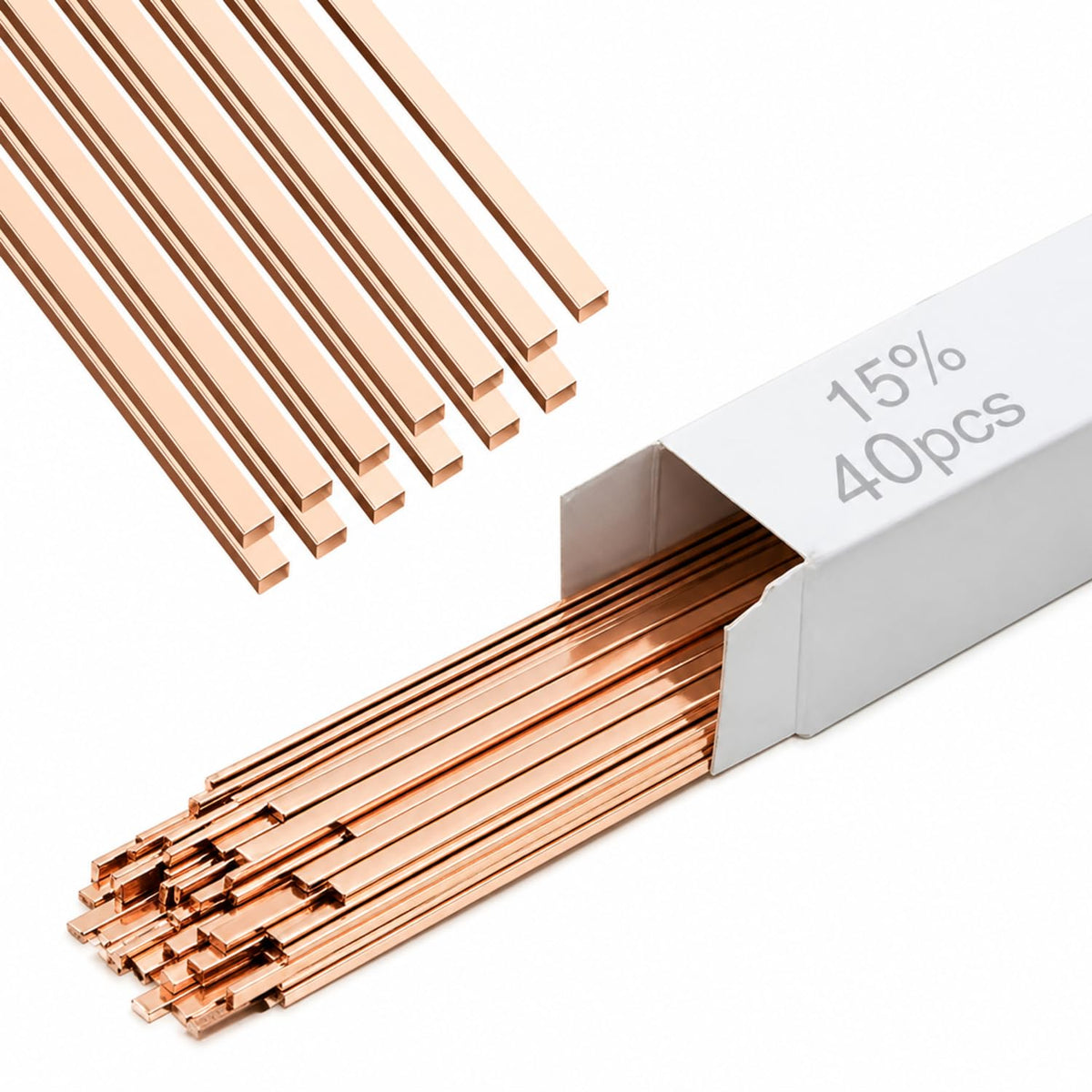 Tandefio 40-sticks brazing rods pack for HVAC repairs and refrigeration.