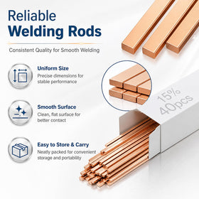 Tandefio brazing rods temperature specifications guide precise jointing.