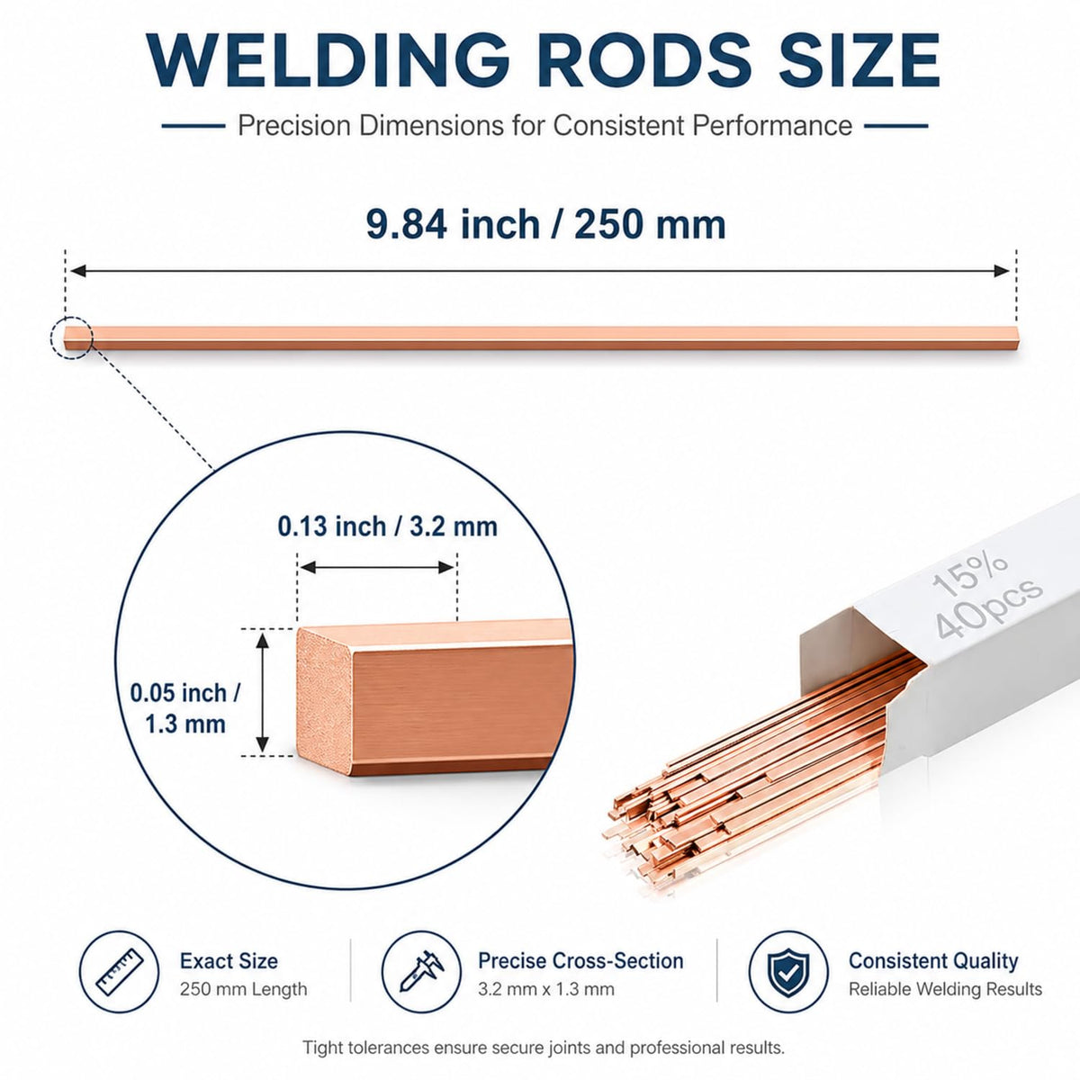 Tandefio brazing rods in action demonstrating deep flow into narrow gaps.