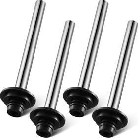Tandefio universal sink overflow pipe 1-inch close-up: durable stainless steel design.